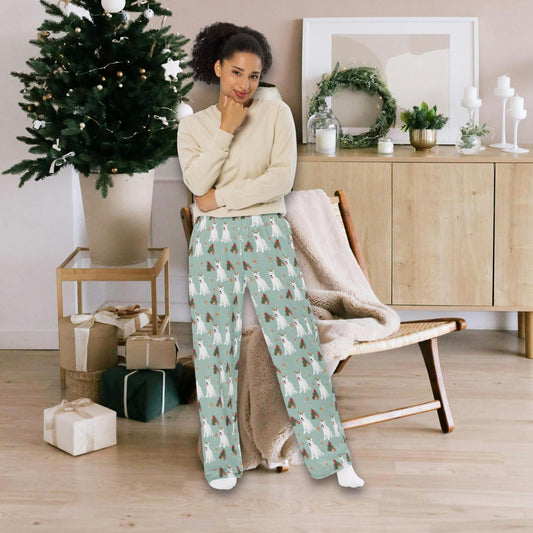 Christmas White German Shepherd Pajama Pants