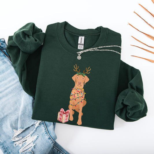 Reindeer Vizsla Sweatshirt
