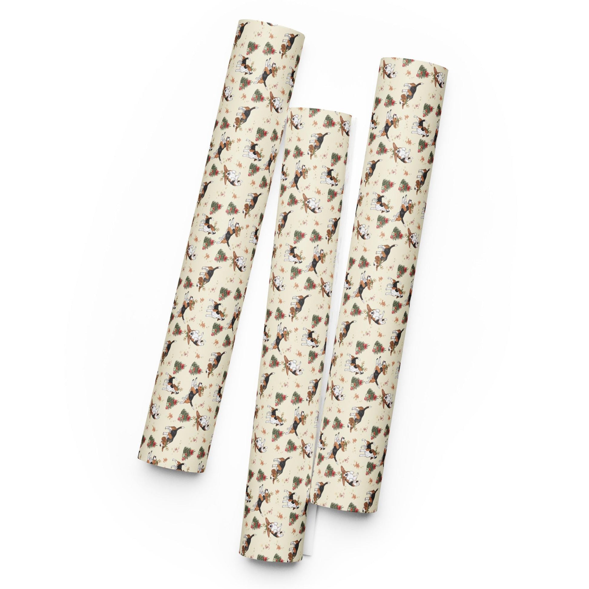 Christmas Beagle Wrapping Paper