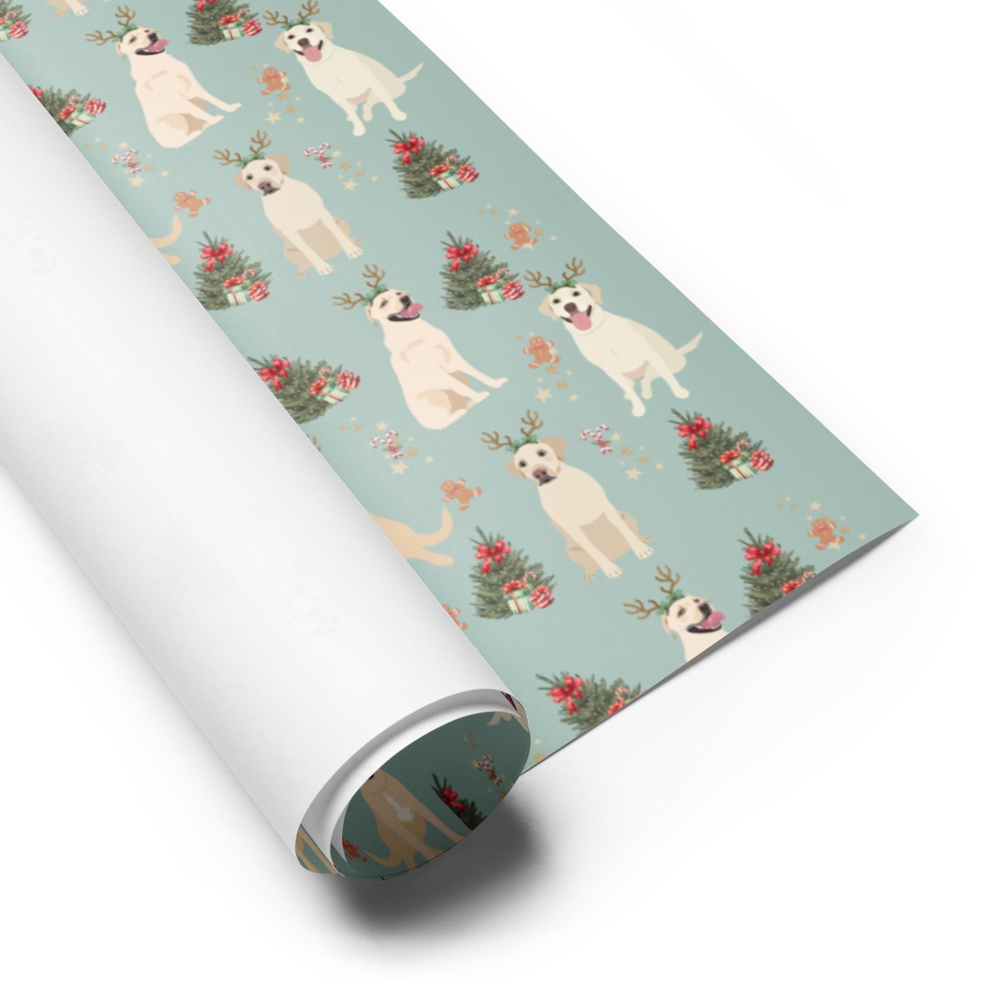 Yellow Labrador Christmas Wrapping Paper