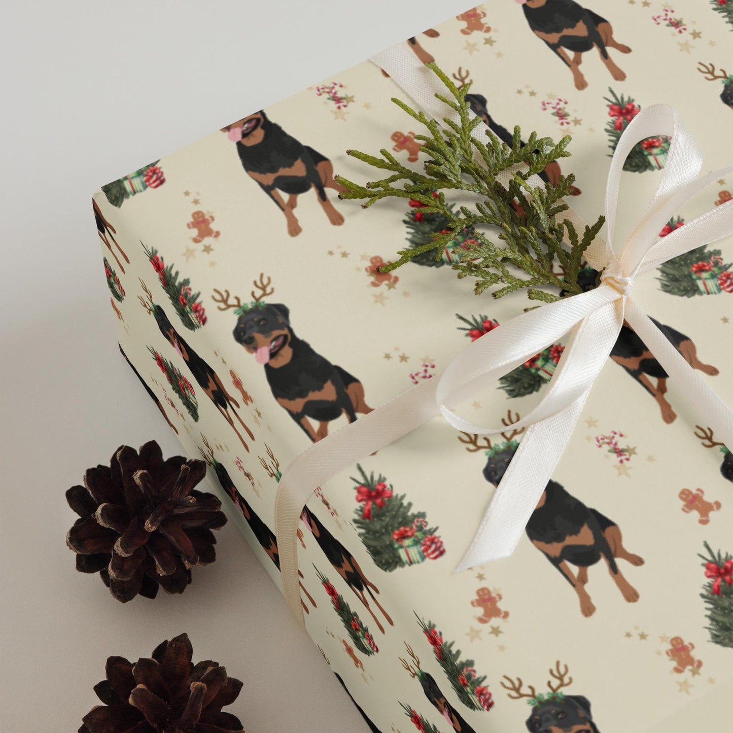 Rottweiler Christmas Wrapping Paper