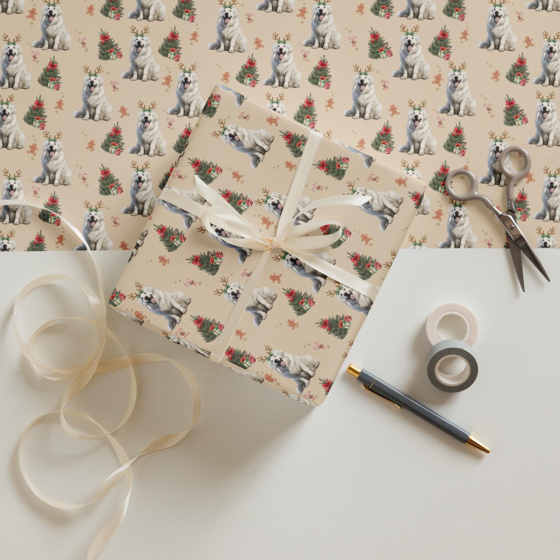 Great Pyrenees Christmas Wrapping Paper