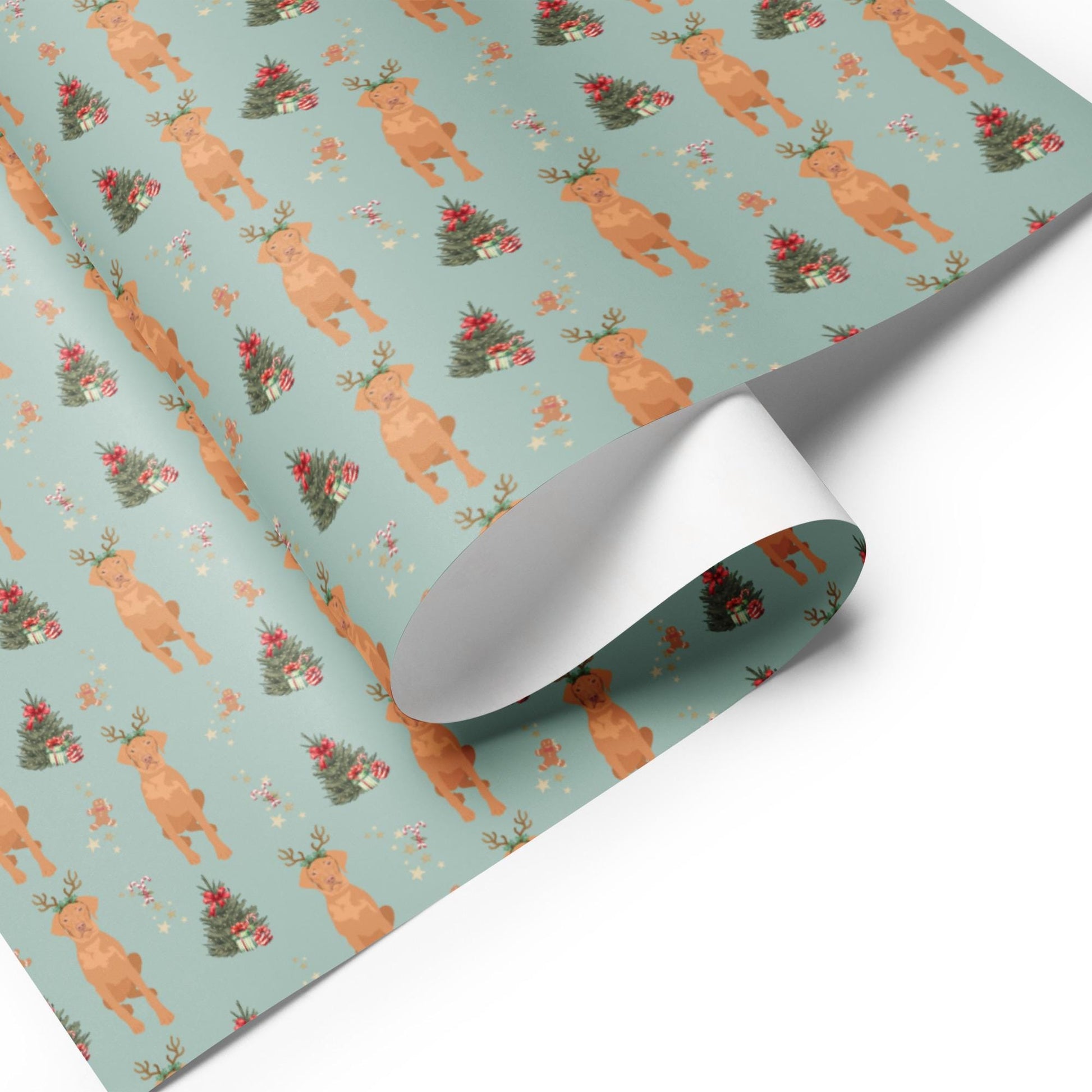Christmas Vizsla Wrapping Paper:Set of 3 | Hungarian Viszla Gift