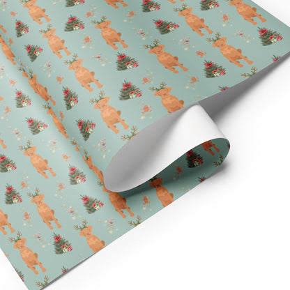 Christmas Vizsla Wrapping Paper:Set of 3 | Hungarian Viszla Gift