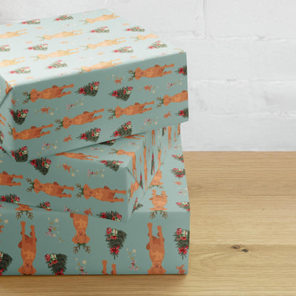 Christmas Vizsla Wrapping Paper:Set of 3 | Hungarian Viszla Gift