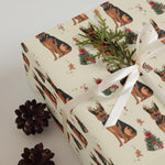 Christmas German Shepherd Wrapping Paper