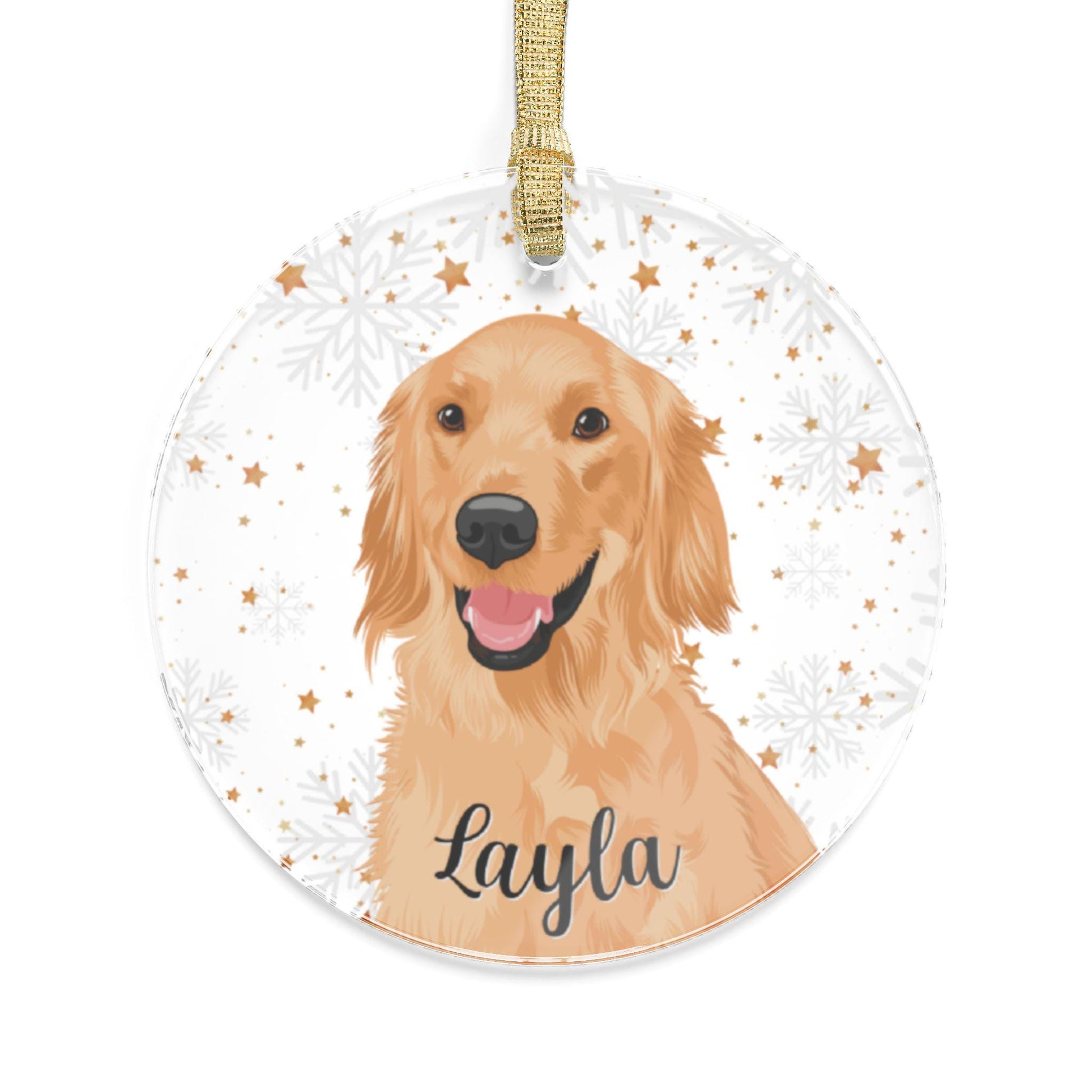 Golden Retriever Christmas Ornament