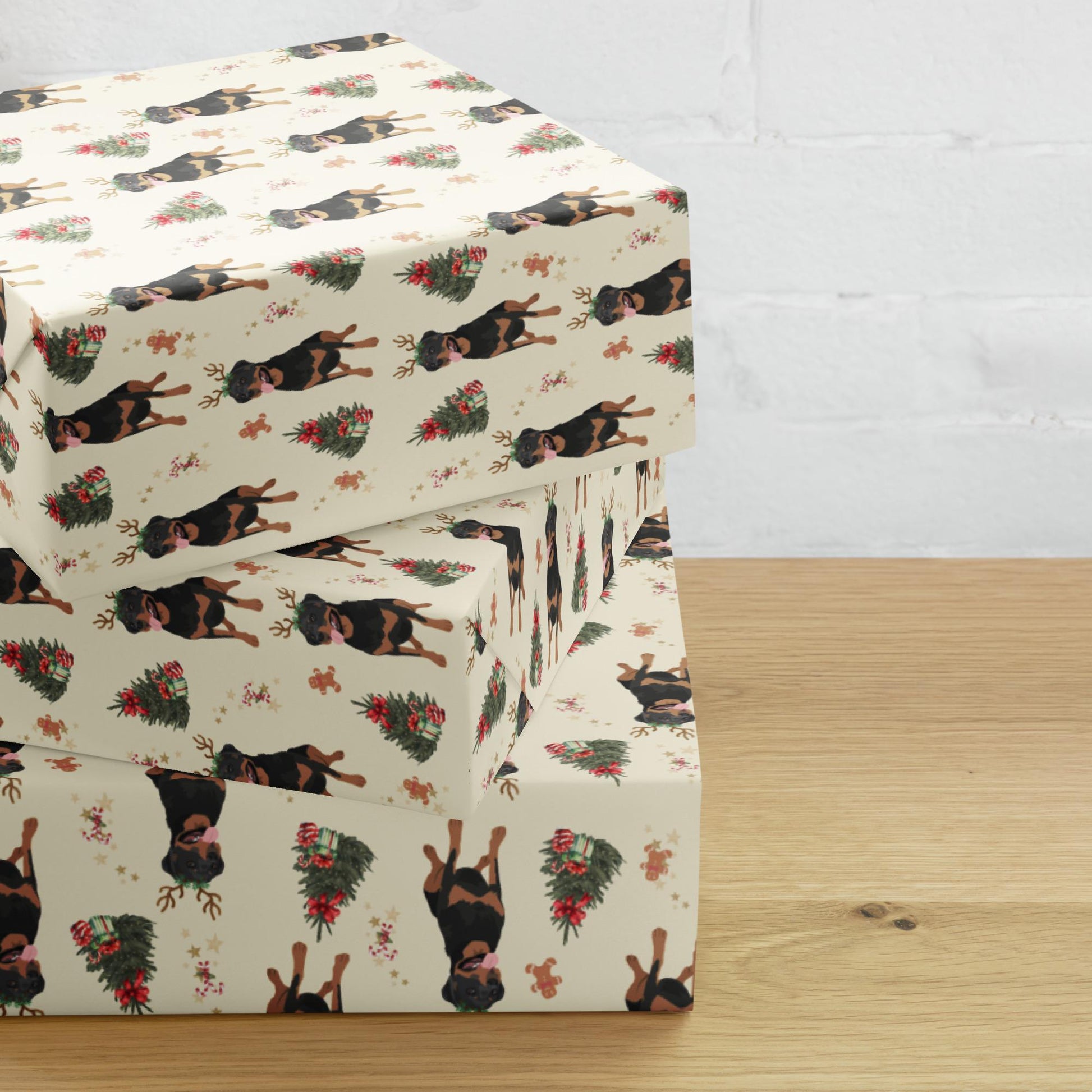 Rottweiler Christmas Wrapping Paper