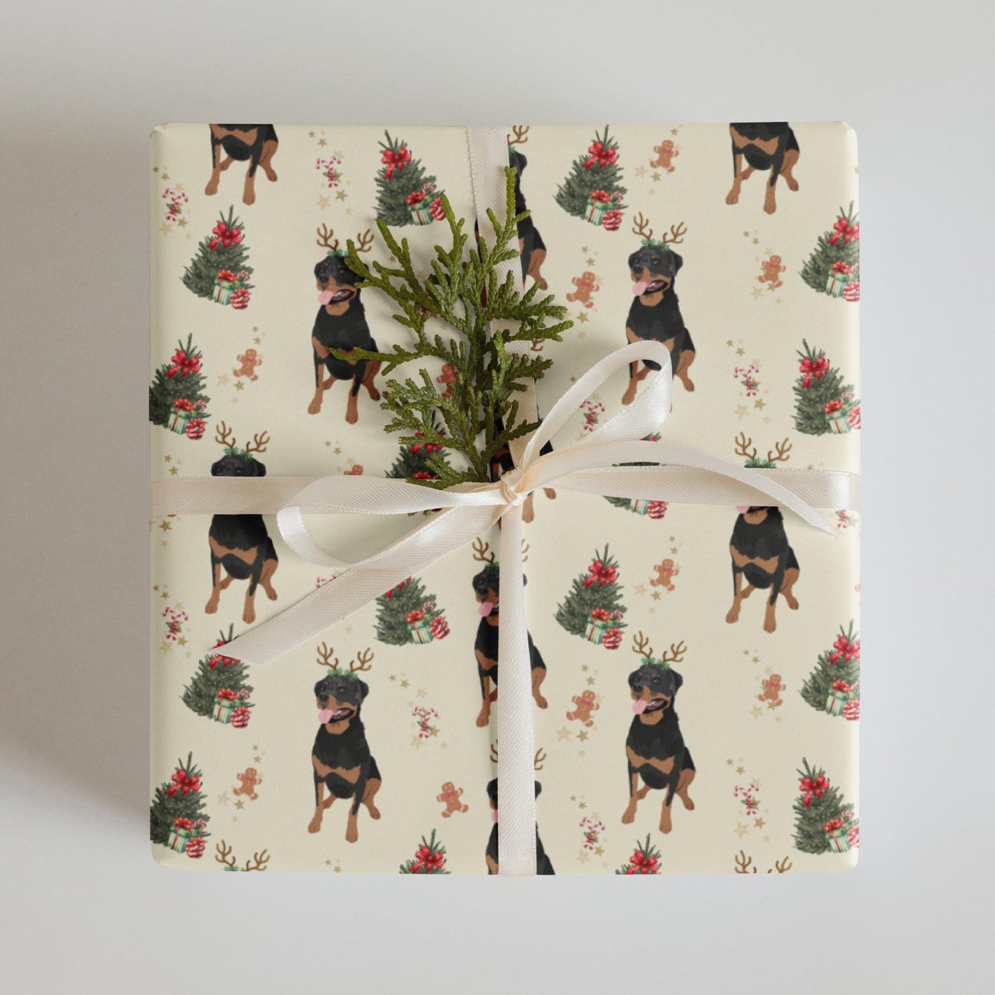 Rottweiler Christmas Wrapping Paper