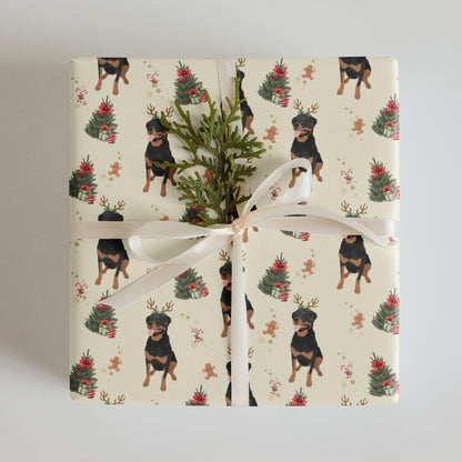Rottweiler Christmas Wrapping Paper