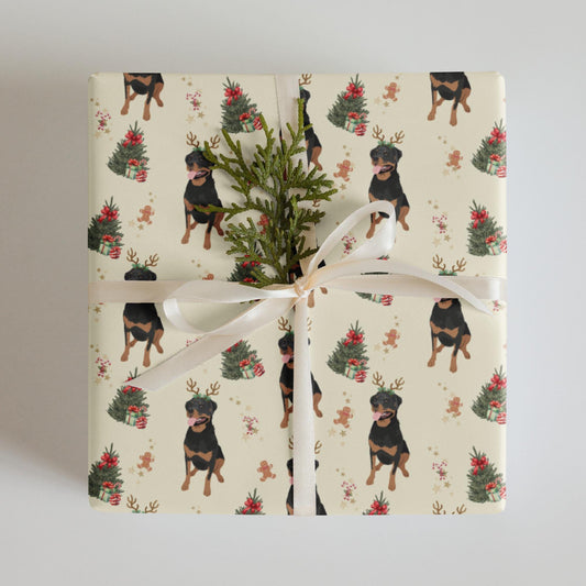 Rottweiler Christmas Wrapping Paper