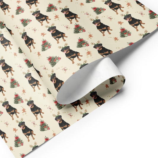Rottweiler Christmas Wrapping Paper
