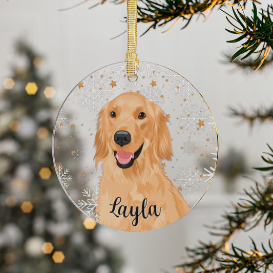 Golden Retriever Christmas Ornament