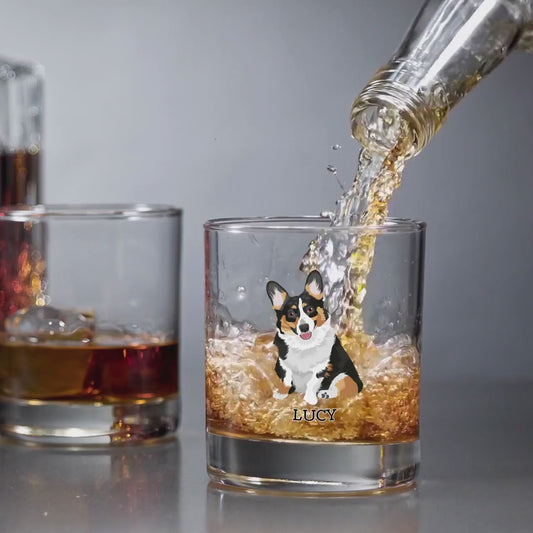 Corgi dad gift, corgi whiskey glass, tricolor corgi gifts, corgi mom gift, corgi tumbler, corgi glass, corgi can, husband gift, wedding gift