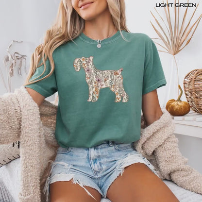 Wildflower Miniature Schnauzer Shirt, schnauzer gift, schnauzer mama sweatshirt, puppy sweater, gift for dog owner, schnauzer breeder gift