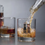 Doberman dad gift, whiskey glass, doberman gifts, doberman mom, doberman puppy, brown doberman, wedding gift, anniversary gift, pet los gift
